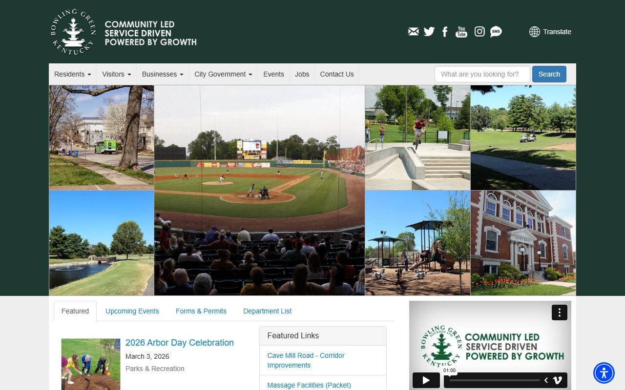 Bowling Green Kentucky city government building and genealogy records research location