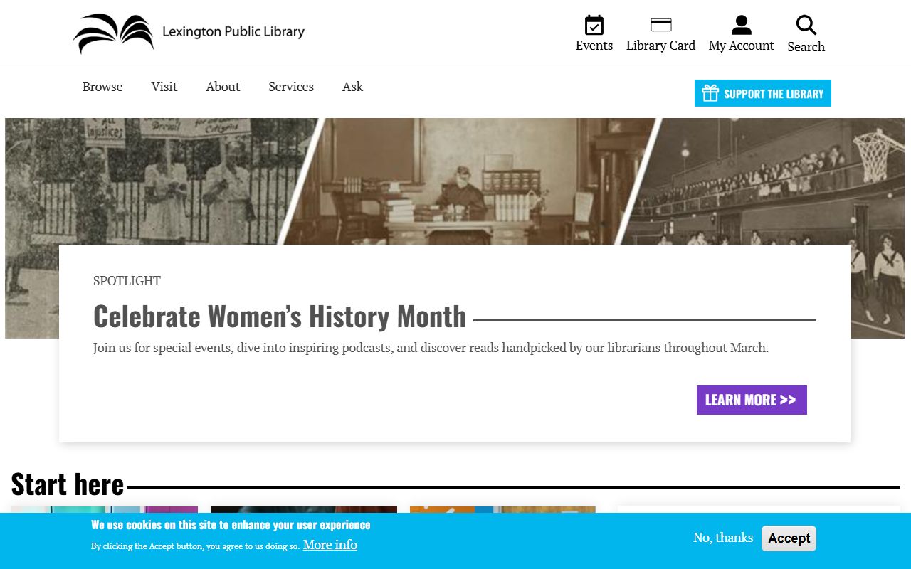 Lexington Public Library Kentucky Room genealogy research facility