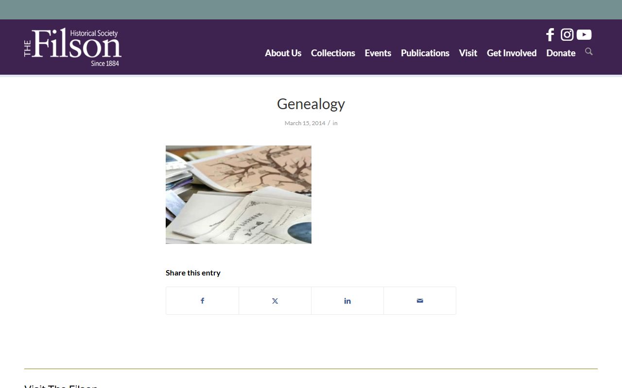 Filson Historical Society building and genealogy research collections