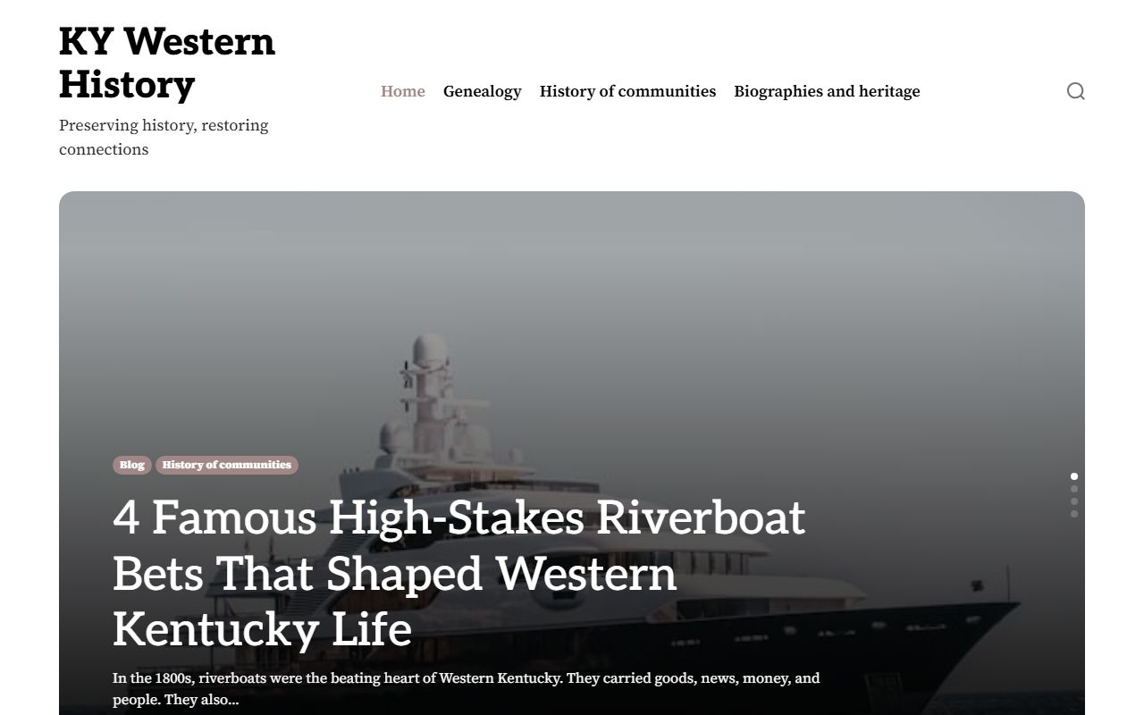 Western Kentucky history resources and genealogy research guides