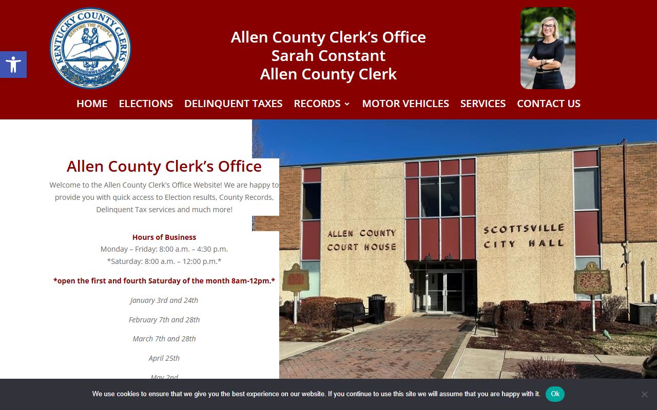 Allen County Kentucky Clerk office for genealogy records