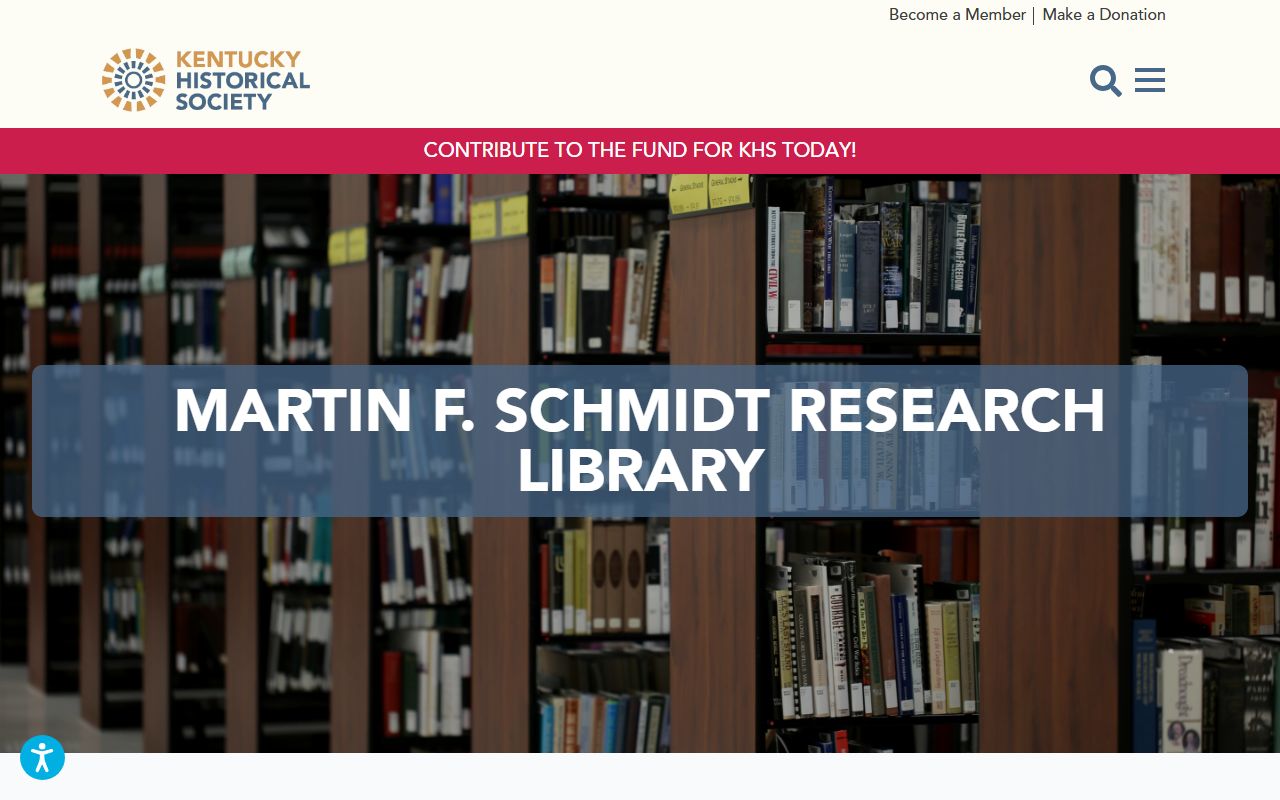 KHS Martin F. Schmidt Research Library for Kentucky genealogy